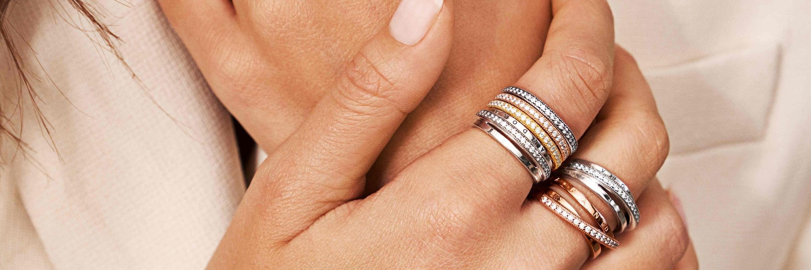 Stacking and layering with rings Pandora Style Pandora HK